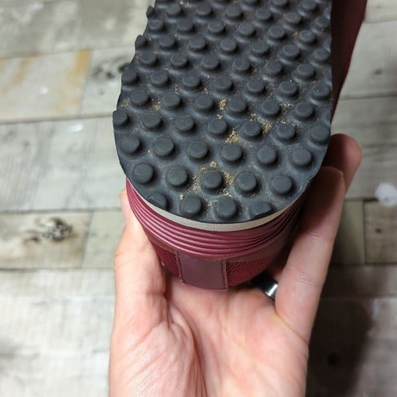 The greats Flyknit maroon orange lace up sneakers - Picture 8 of 8